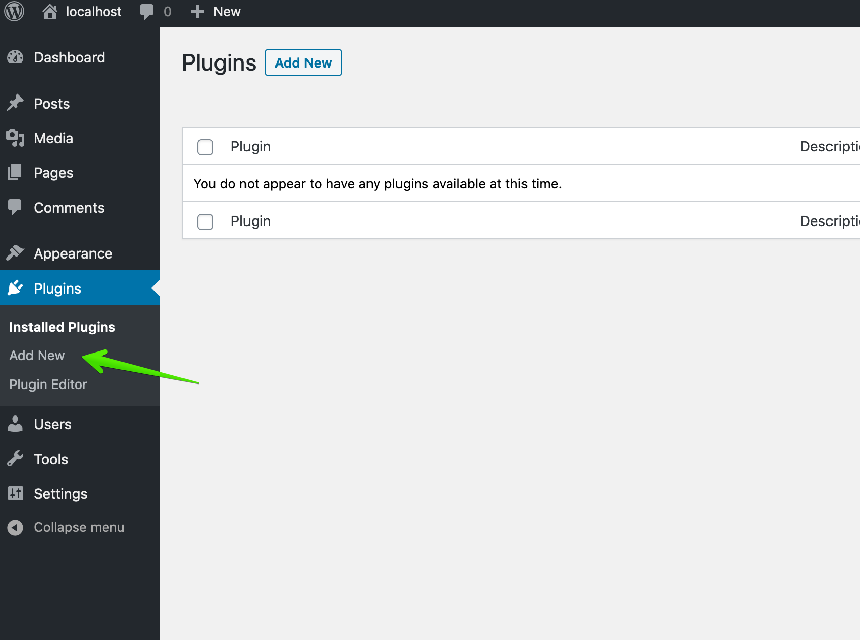 install WordPress plugins step two image