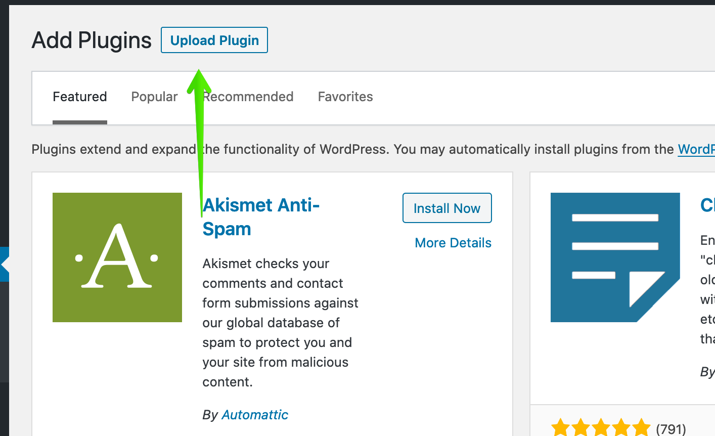 install WordPress plugins image