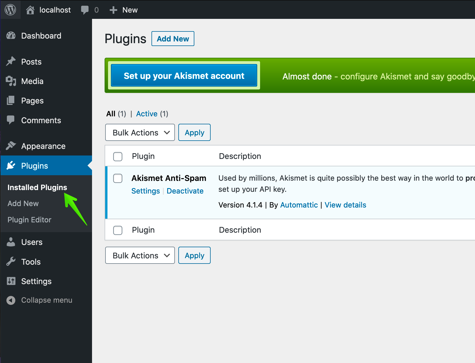 install WordPress plugins image