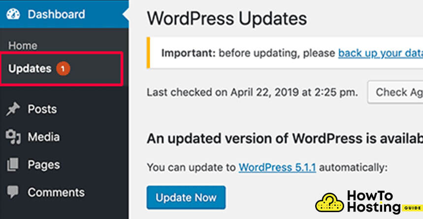 wordpress update image