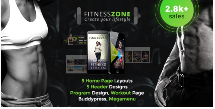 Fitness Zone Wordpress theme review