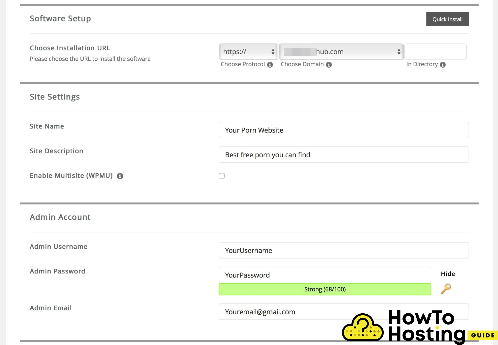 configurer wordpress sur les hôtes