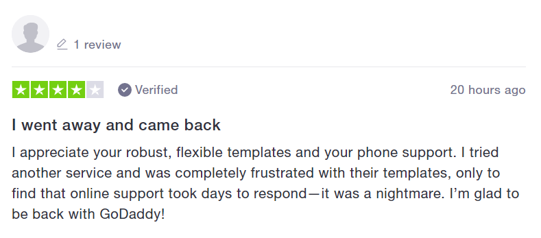 imagem de feedback de usuários trustpilot