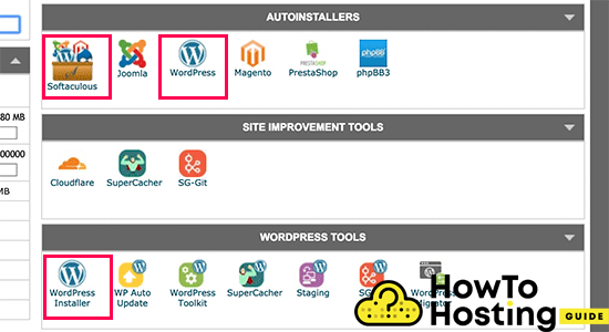 installer wordpress avec softclouds 