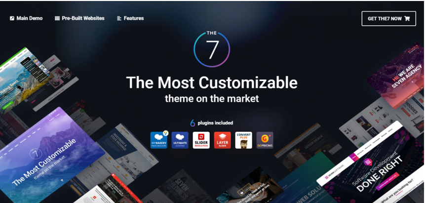 The7 wordpress theme image