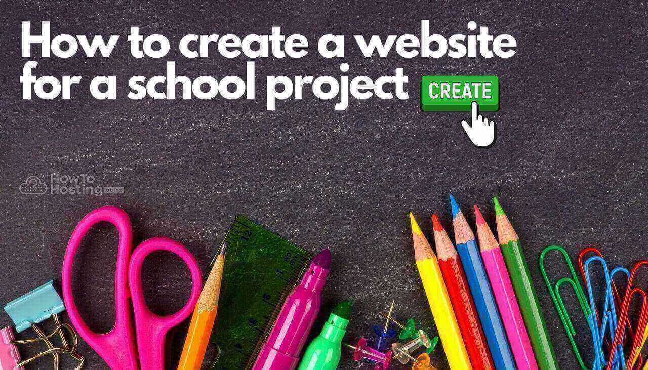 create website for a school project image