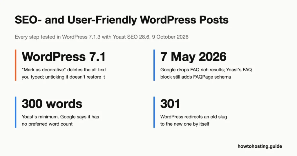 How to make a WordPress post SEO-friendly in 2026