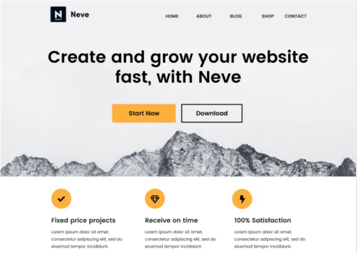 Neve WordPress theme