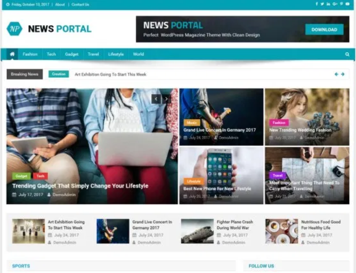 News Portal WordPress Theme