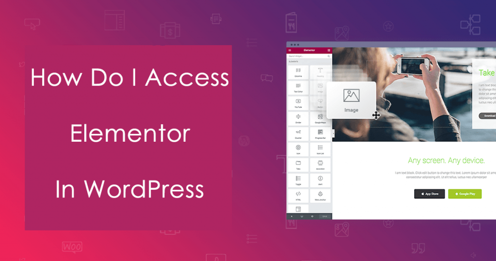 Access Elementor image