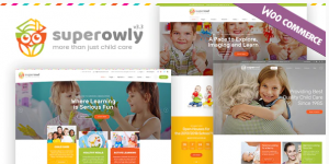 tema de imagen de wordpress infantil superowly