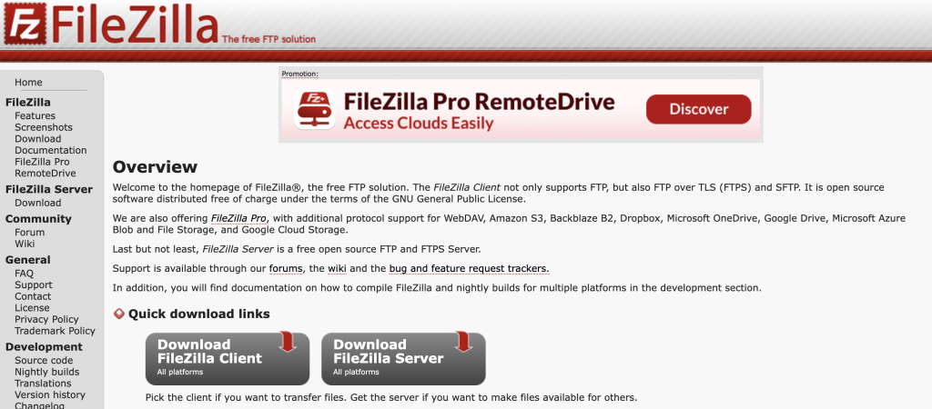 FTP Filezilla