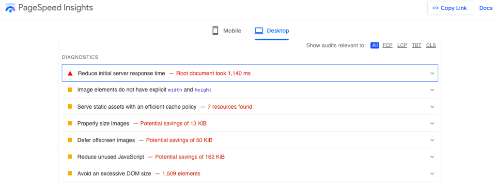 google page speed insights details how to use it