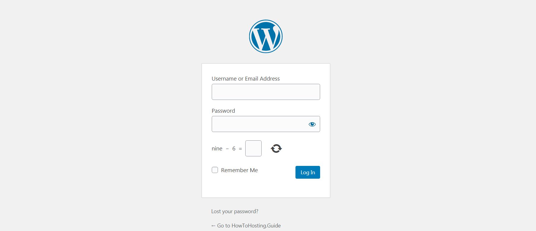 login page wordpress menu item