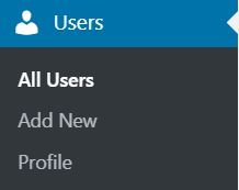 users in wordpress