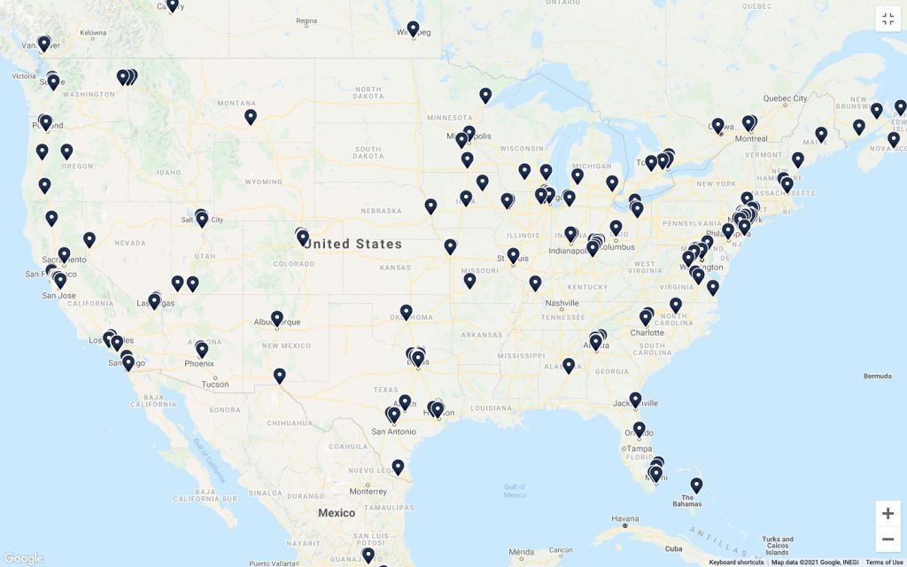 USA Internet Availability and Data Centers