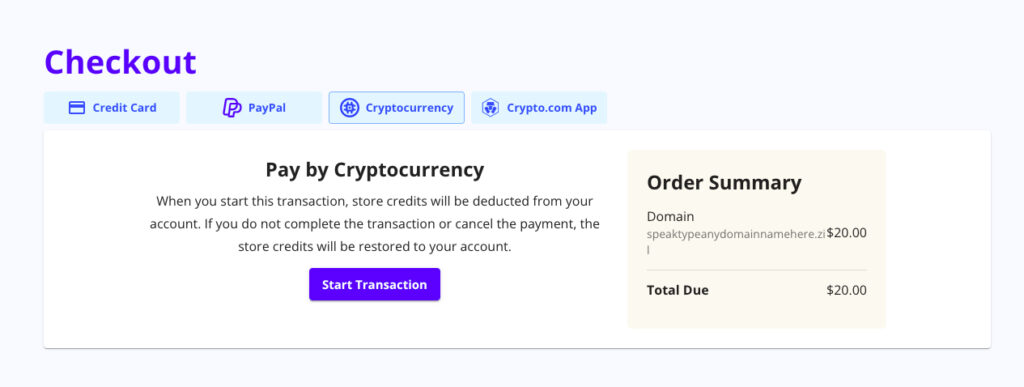 register nft domain step 5