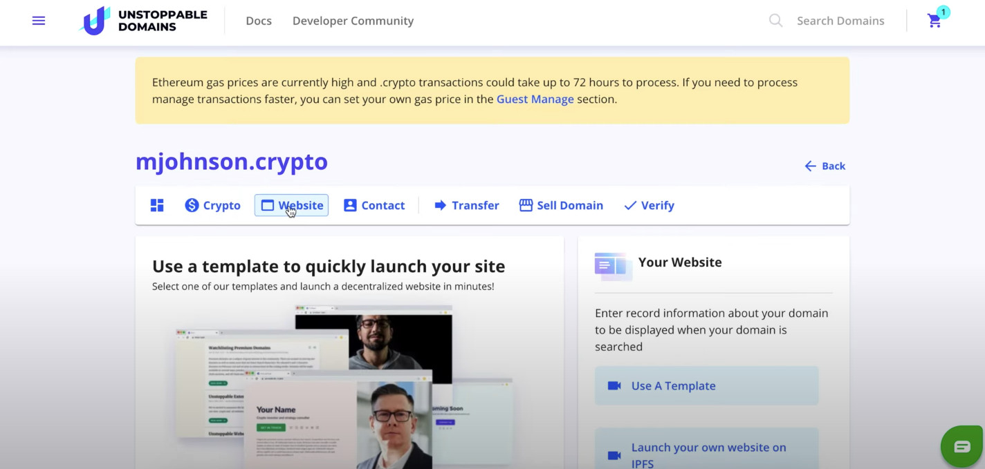 create crypto website 3