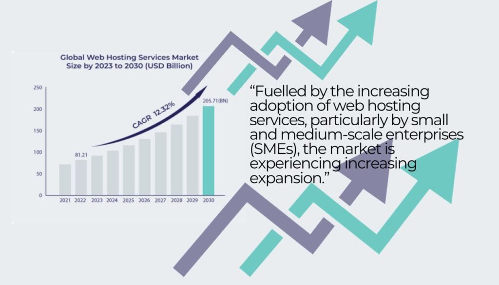 web hosting stats 2023 - 2030-min