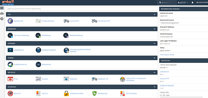 aruba-it-hosting-panel