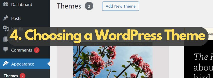 Auswahl eines WordPress-Themes