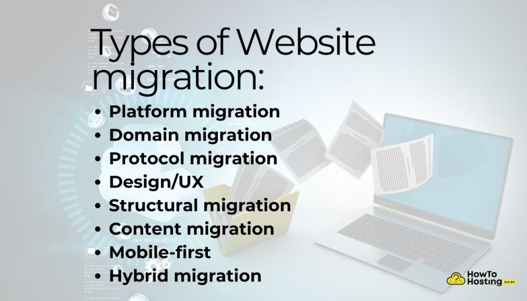 Tipos de migración de sitios web