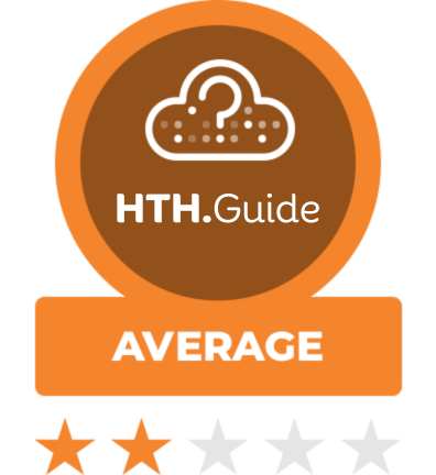 Hoststar Review Score, Average, 2 stars