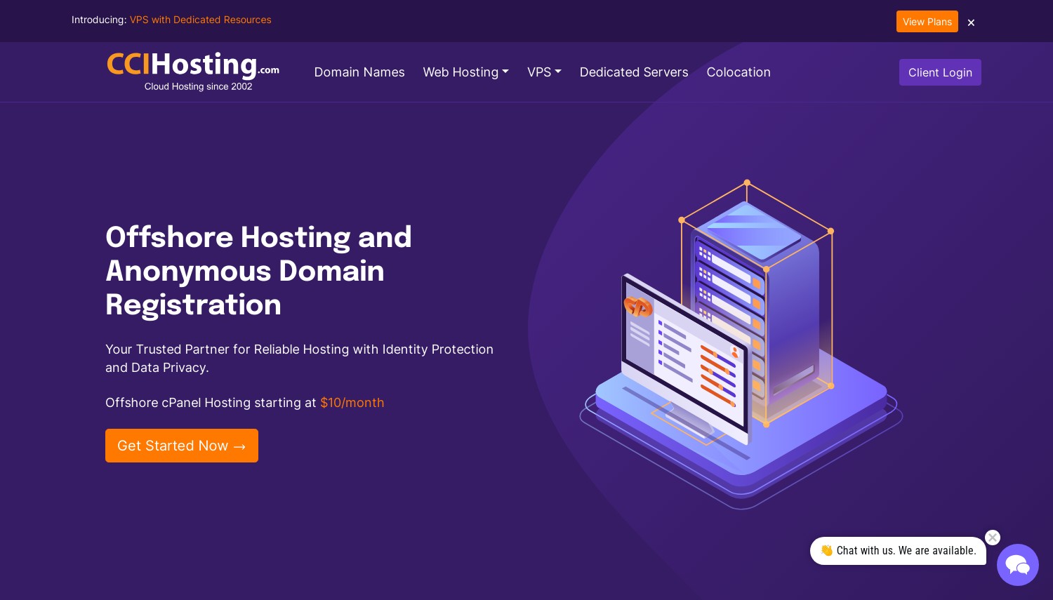 CCIHosting.com snapshot from December 2023