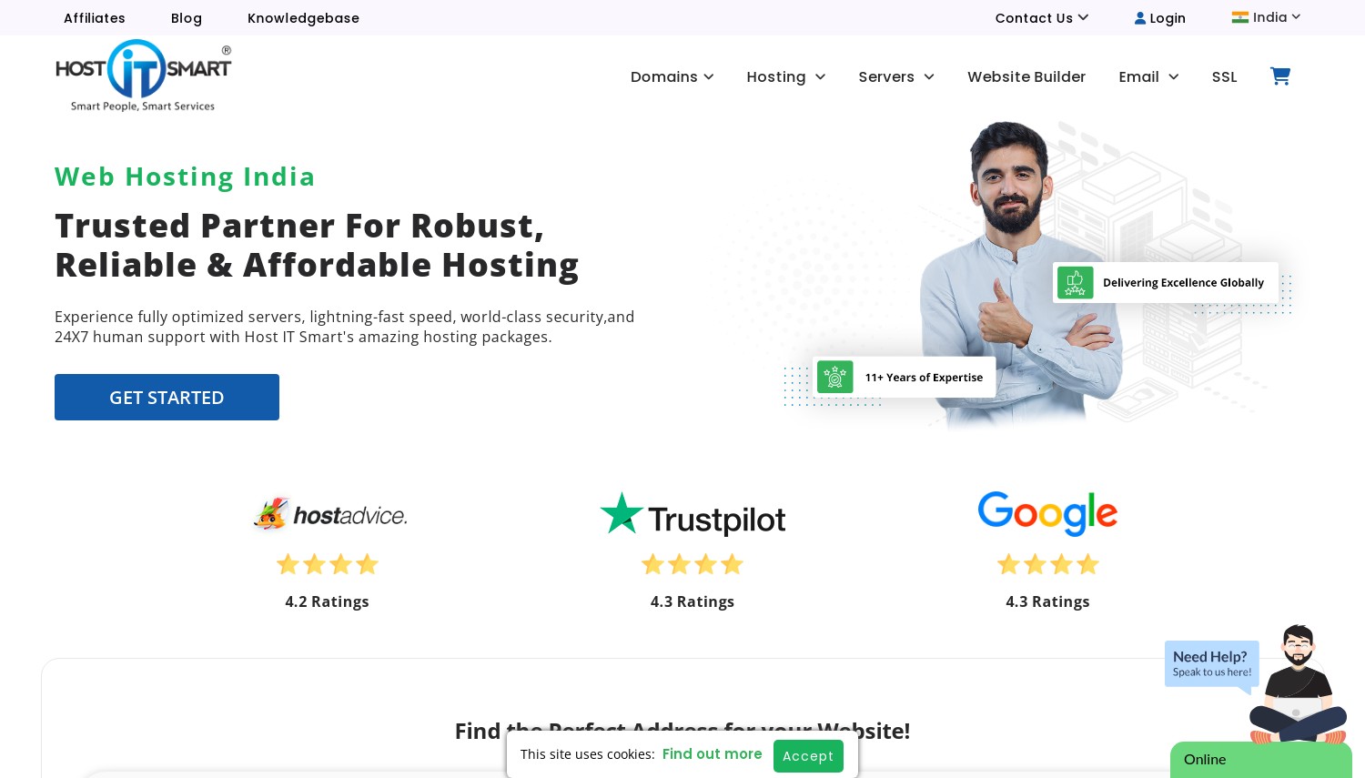 Host IT Smart website snapshot