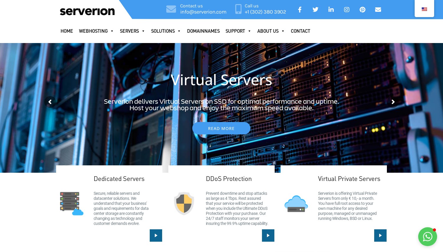 Serverion website snapshot