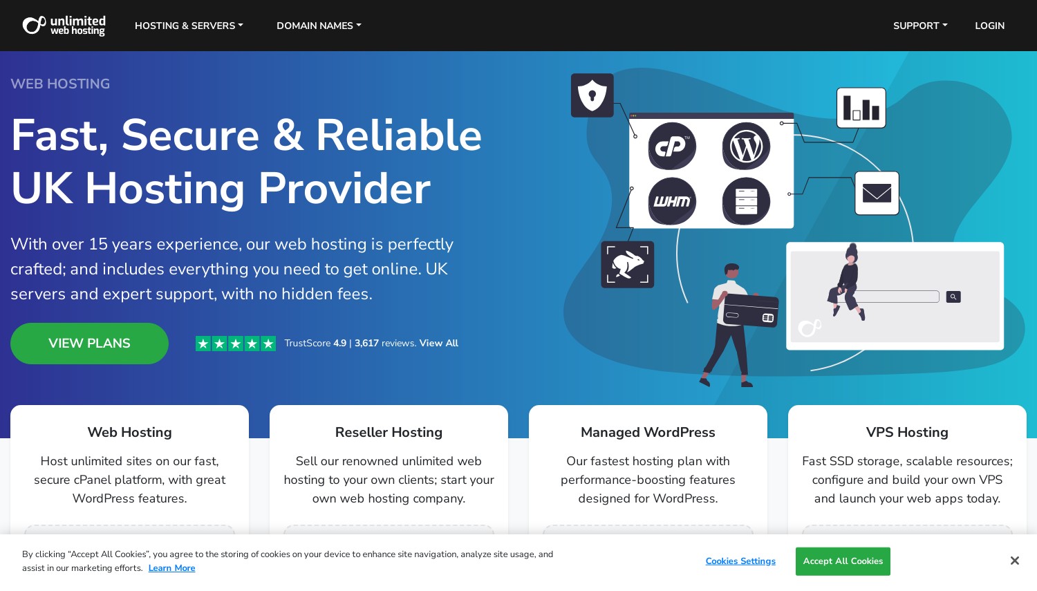 Unlimited Web Hosting UK snapshot from May 2024