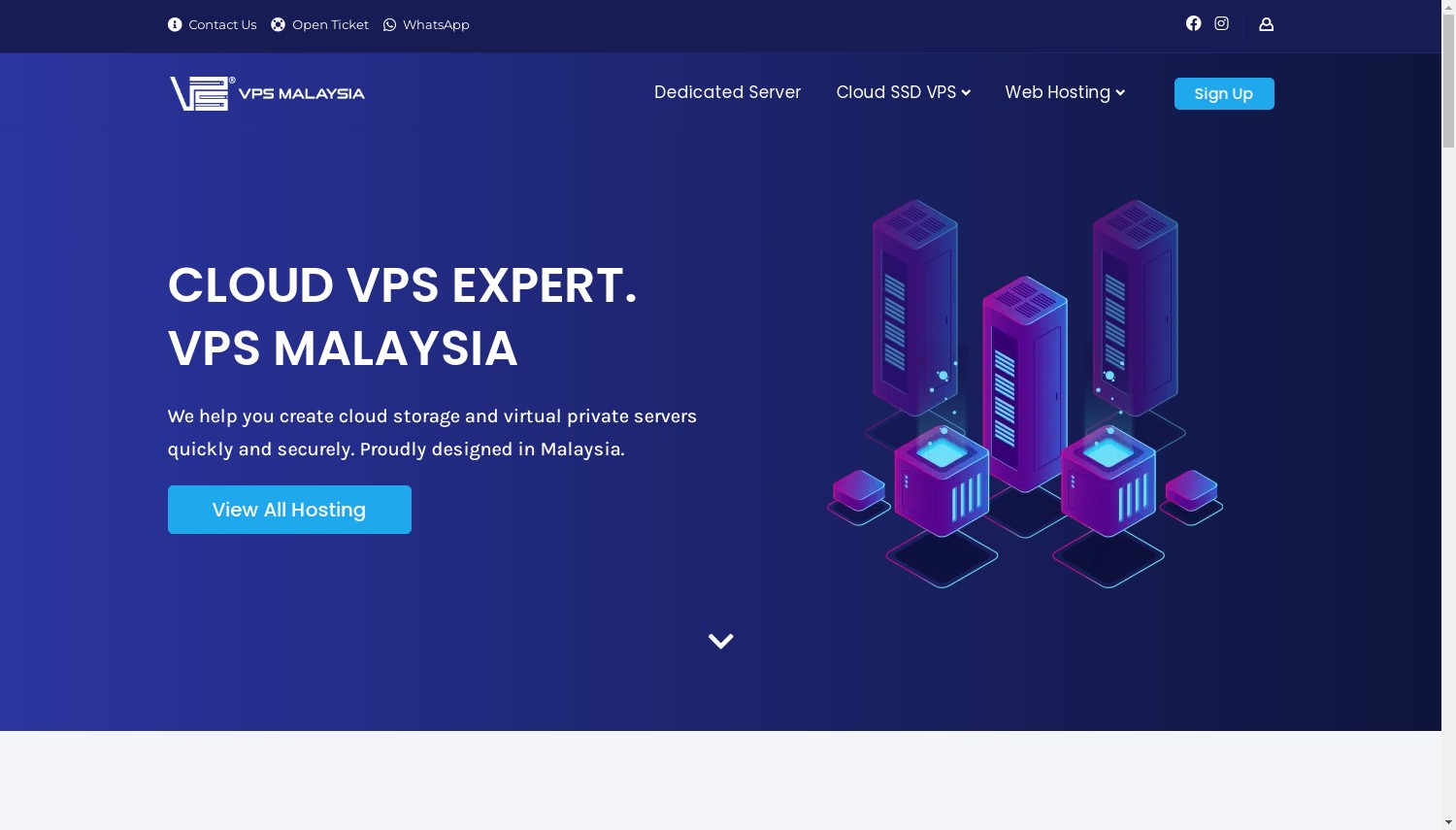 VPS Malaysia website snapshot