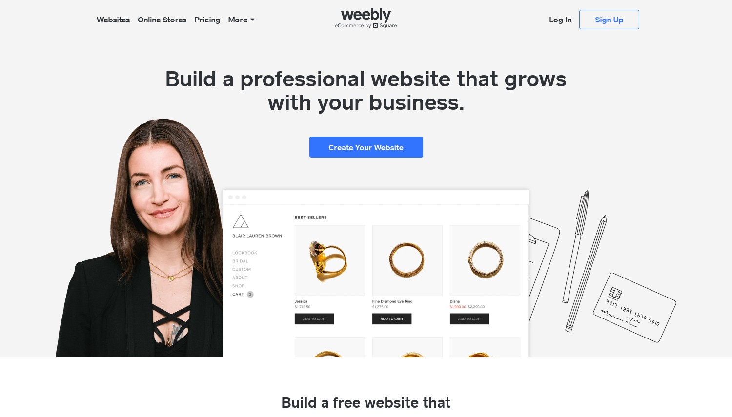 Weebly website snapshot